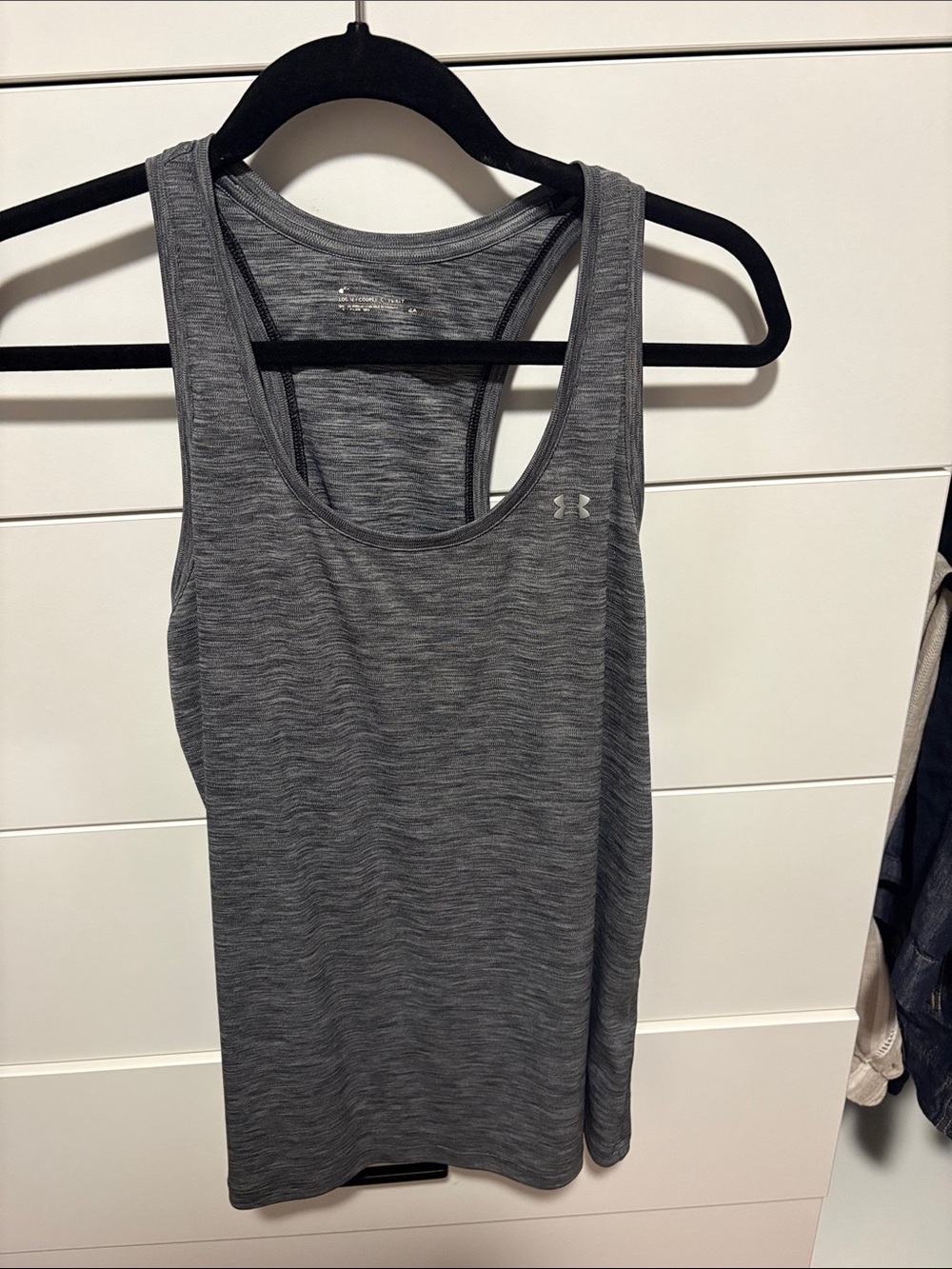 lululemon athletica Heathered Charcoal Gray Racerback Tank